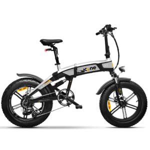 INEICROSSX7BS fat-bike fatbike pieghevole ebike e-bike bici elettrica icone x7 full ammortizzata icross blackned silver bici elettrica foldable pieghevole portatile cambio shimano rivenditore lecco batteria integrata samsung 48v boschi cross enduro