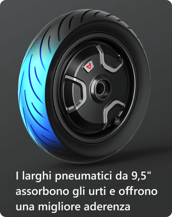 monopattino elettrico niu KQi3 sport II nero rosso blu red white black bianco potente 600w omologato freno doppio pendenze frecce indicatori direzione